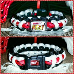 Miami Heat Paracord Bracelets