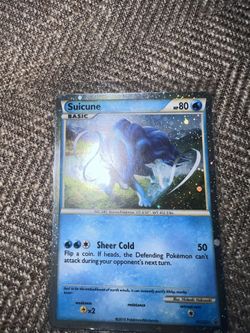 Suicune Black Star Promo Pokemon Card 