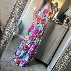 Nicole Miller Racerback Maxi Dress