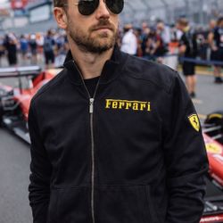 Puma Ferrari Scuderia Track Jacket Mens M Black Motorsport Racing F1