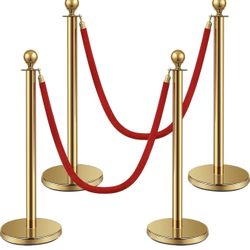 Stanchion 5 ft Velvet Carpet Ropes and Poles