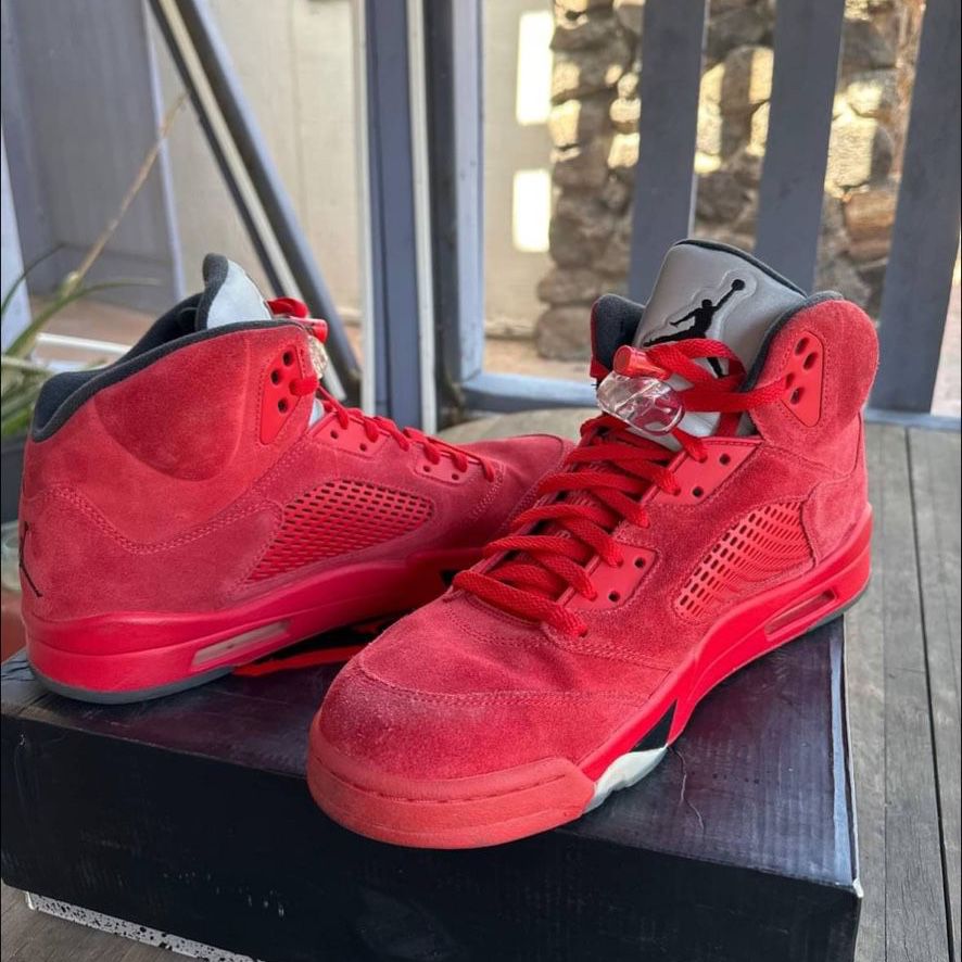 Nike Air Jordan Retro 5 “Red Suede” Size 13