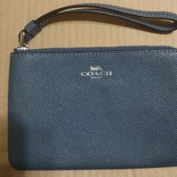Coach Leather Wristlet