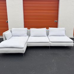 Modern Modular White Chaise Sofa 🚚Free Delivery