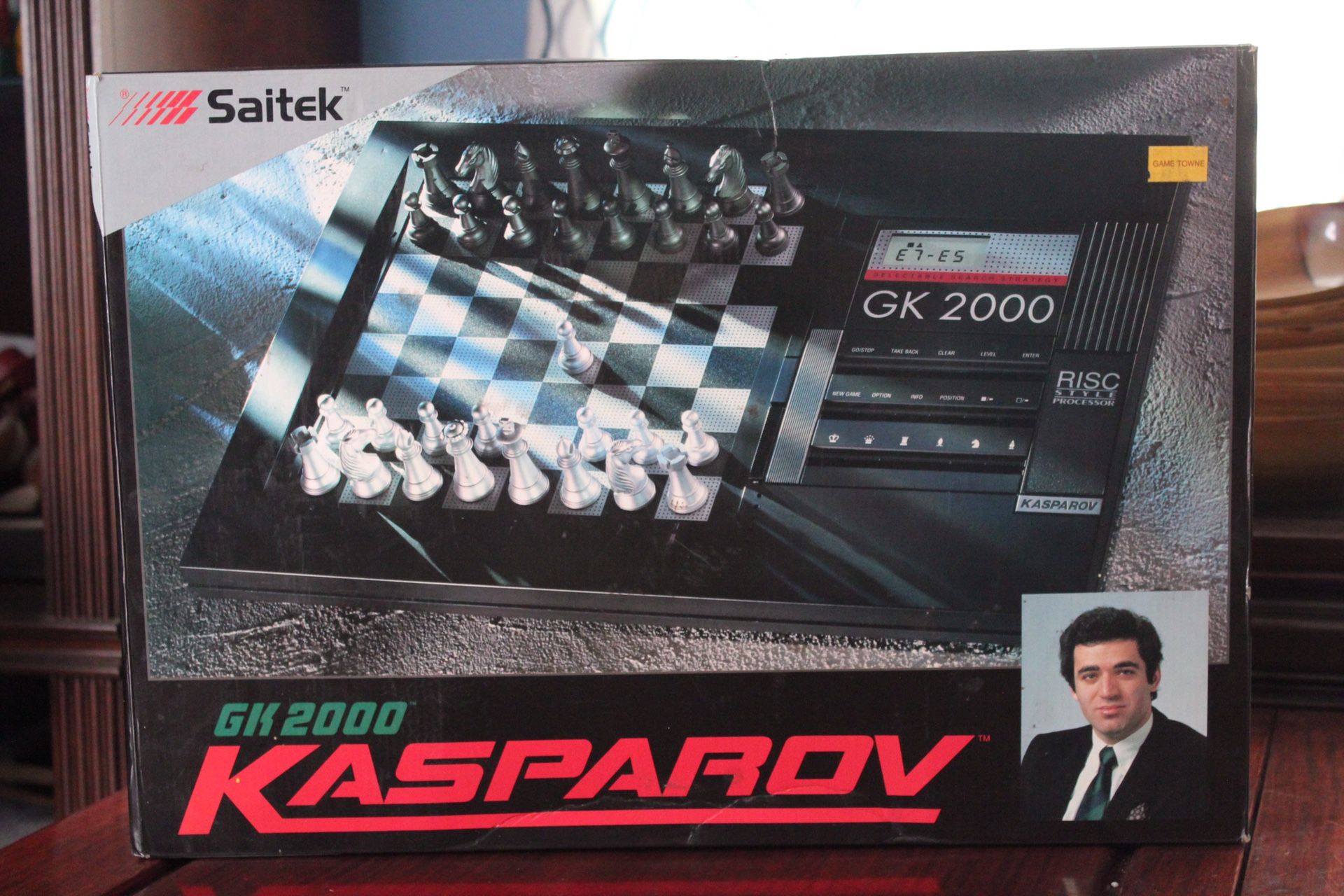 Saitek Kasparov GK 2000 Electronic Chess Set Complete in Box Exc Cnd 1992