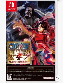 One Piece Pirate Warrior 4 Deluxe Edition Nintendo Switch Bandai Tested NEW