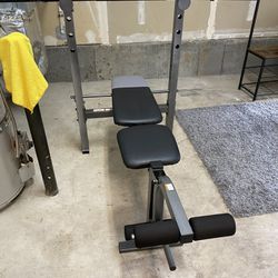 Workout Bench With Bar - EVERYTHING MUST GO