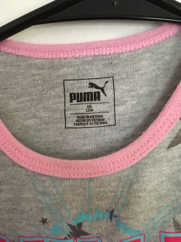 GRAY PUMA ONESIE