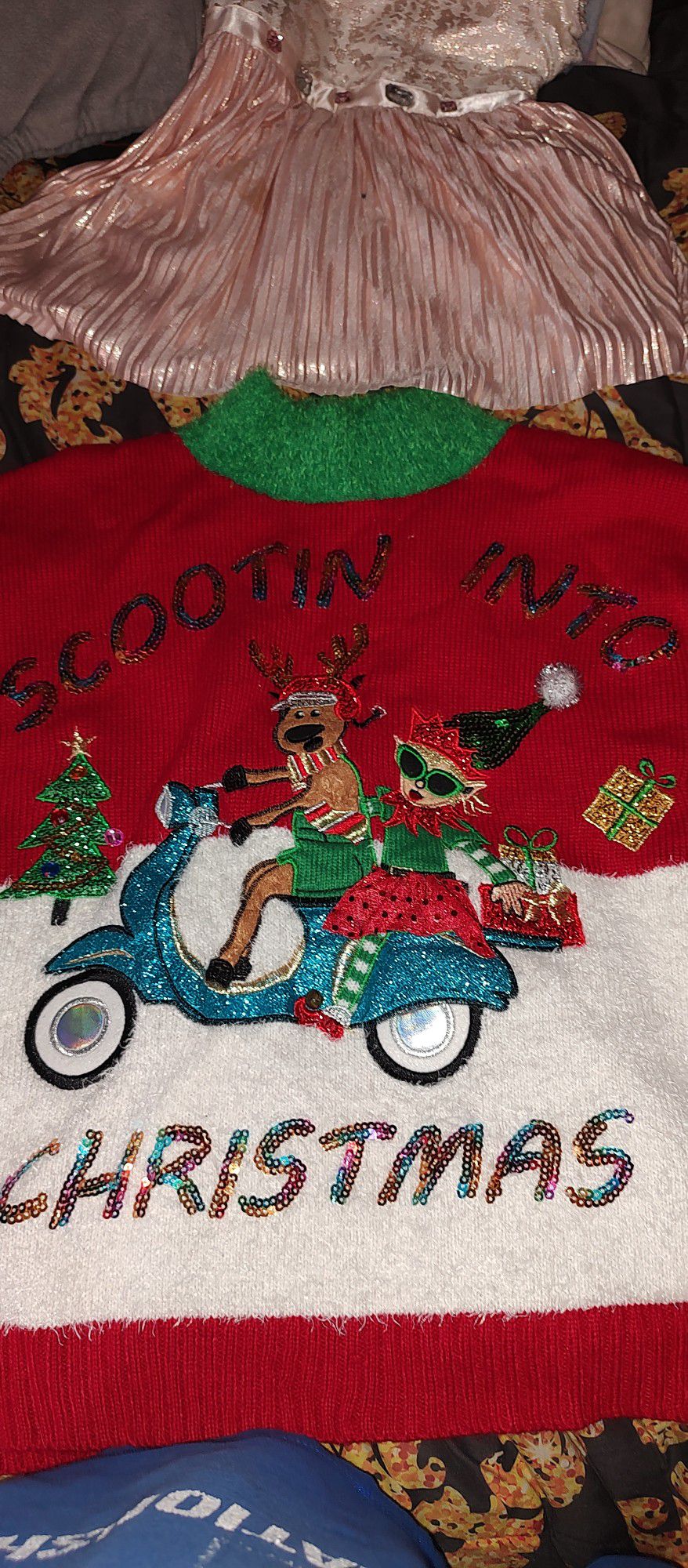 perfect Ugly Christmas sweater for the Holidays may even win the Contest or will be a great Conversation peice