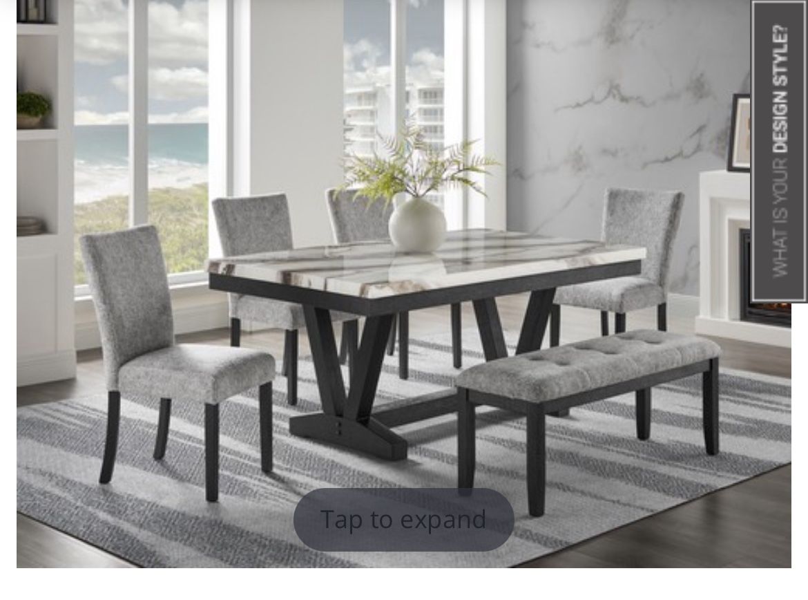 6 Piece Dining Table Set