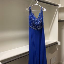 Royal blue Night Gown Dress 