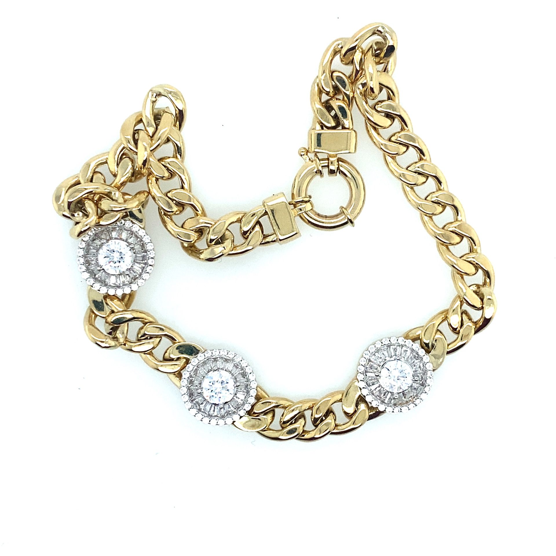 10kt Curb Link Anklet I-34937