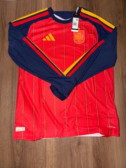 Authentic Spain long sleeve jersey 2026 World Cup  (home)