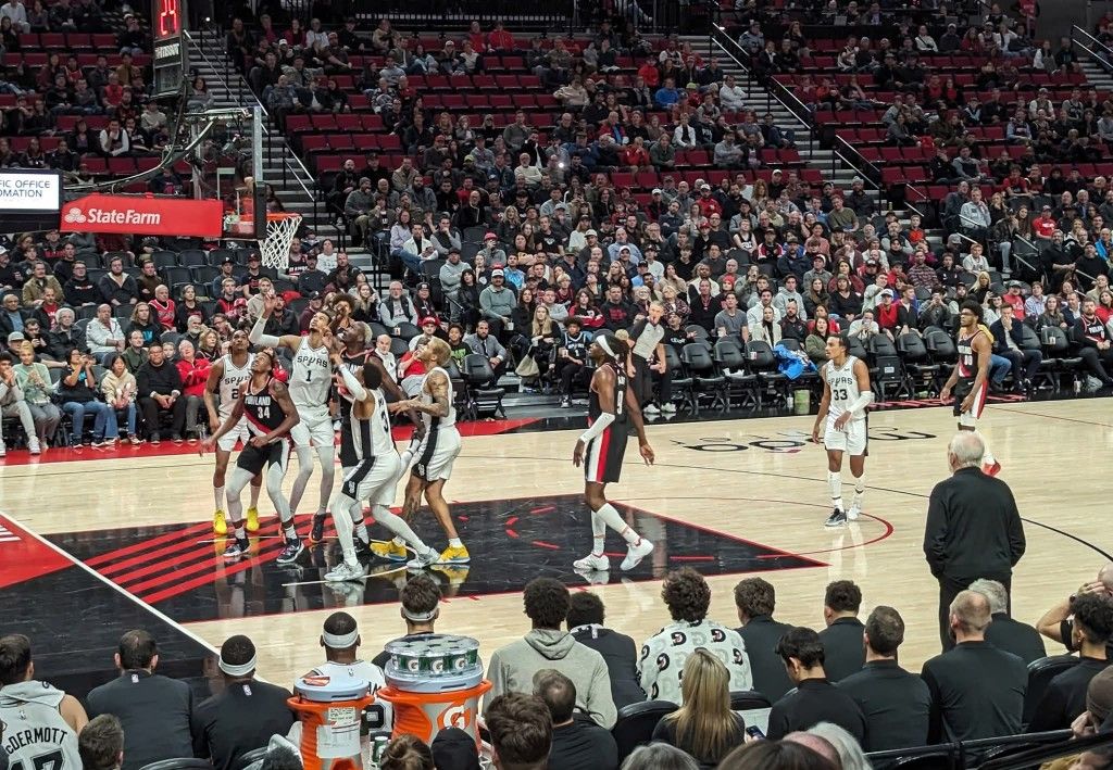 Portland Trail Blazers Tickets *10 ROWS BEHIND VISITORS BENCH*