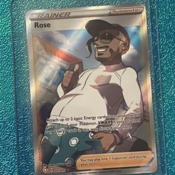 Rose 71/72  Full Art Shining Fates NM Pokemon TCG