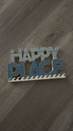happy place plaque