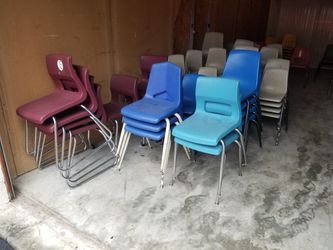 Blue School Chairs (Large Kid Size)
