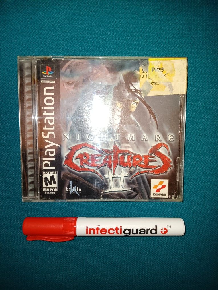 Playstation 1 Game " Nightmare Creatures 2 " ( Vintage Sony 2000 )