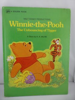 Walt Disney Winnie-the-Pooh The Unbouncing of Tigger Golden Book 1978 HC BK2