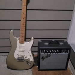  Authenic Fender Guitar With Amp