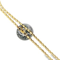 10K Beads Chain 3.4mm 22"