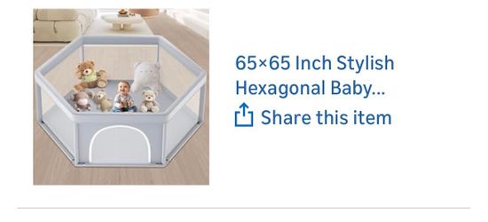 Hexagonal play pen