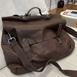 Frye Washed Leather Top Handle Messenger Bag