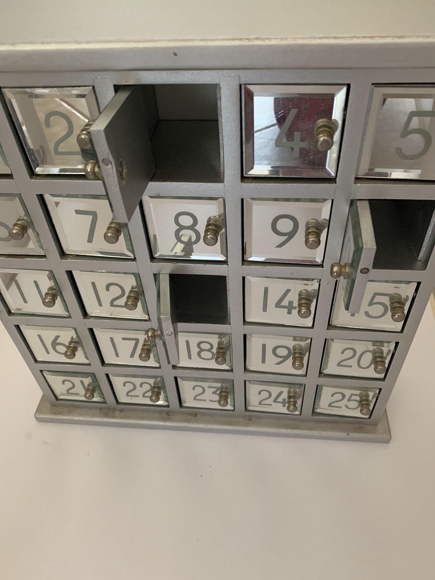 mirrored-silver-advent-calendar-box-for-sale-in-chandler-az-offerup
