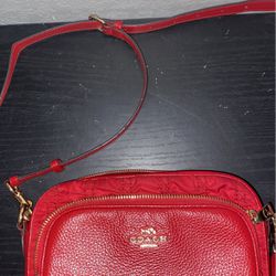 Red Coach Purse 