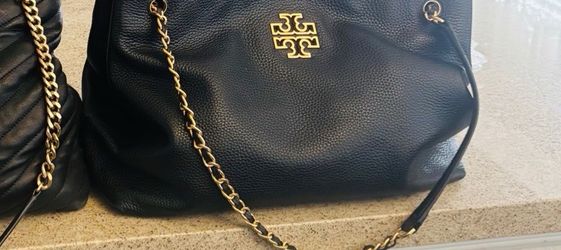 Tory Burch Pebbled Leather Chain Shoulder Bag