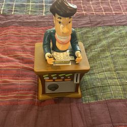 Teller Man bank, Has Locking Mechanism 