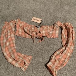 Crop Plaid Top 