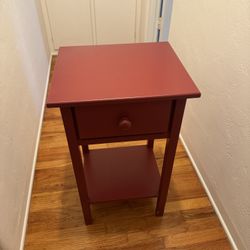 Red End Table