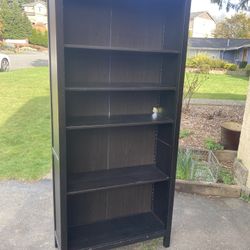 IKEA Hemnes Bookcase, Black, 4 Shelves, Delivery