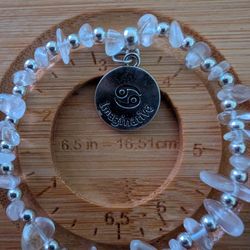 Clear Quartz Chip Bracelet For Cancer