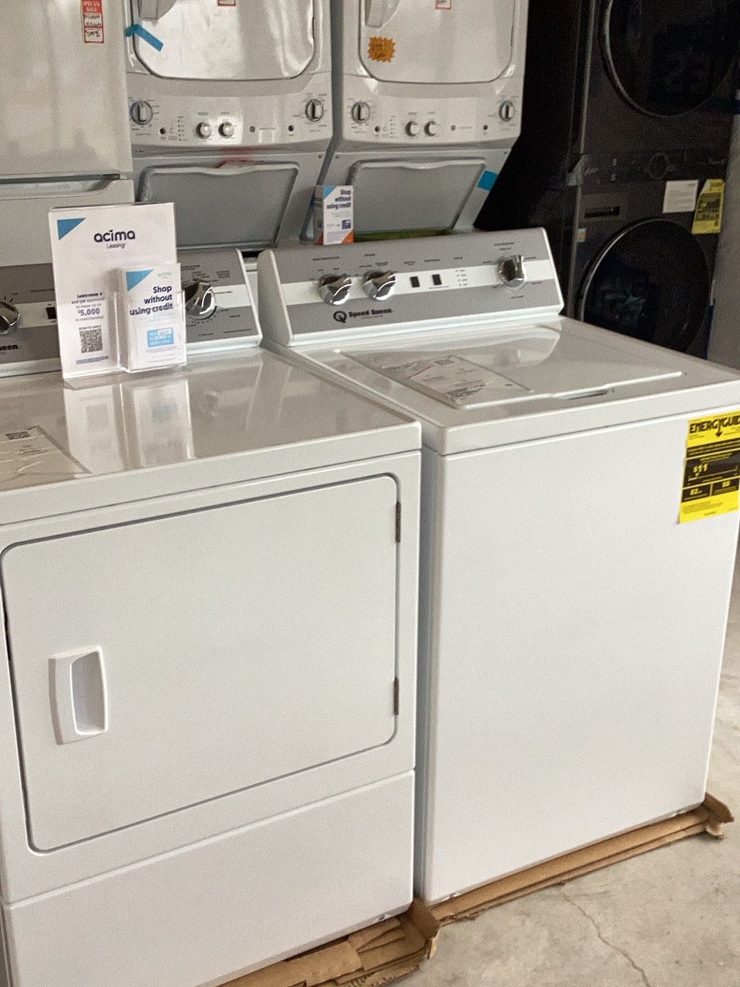 SPEED QUEEN WASHER DRYER SET