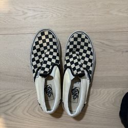 Checkerboard Slip on Vans