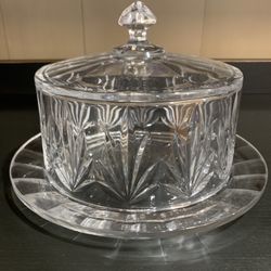 Royal Limited Cake Stand & Lid 24% Leaded Crystal Czech Republic