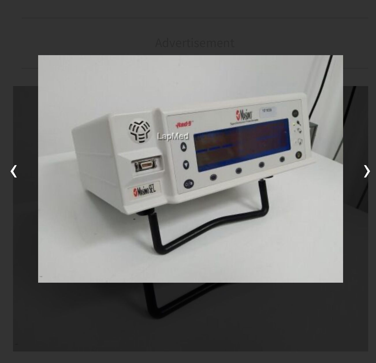 MASIMO Rad-9 Oximeter - Pulse Monitor