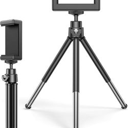 Lightweight Mini Webcam Tripod for Smartphone, Tripod Mount Cell Phone Holder Table Stand