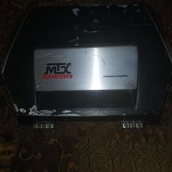 Amplifier, After Market Stereo & 6 X 9 Speaker W Extra Box