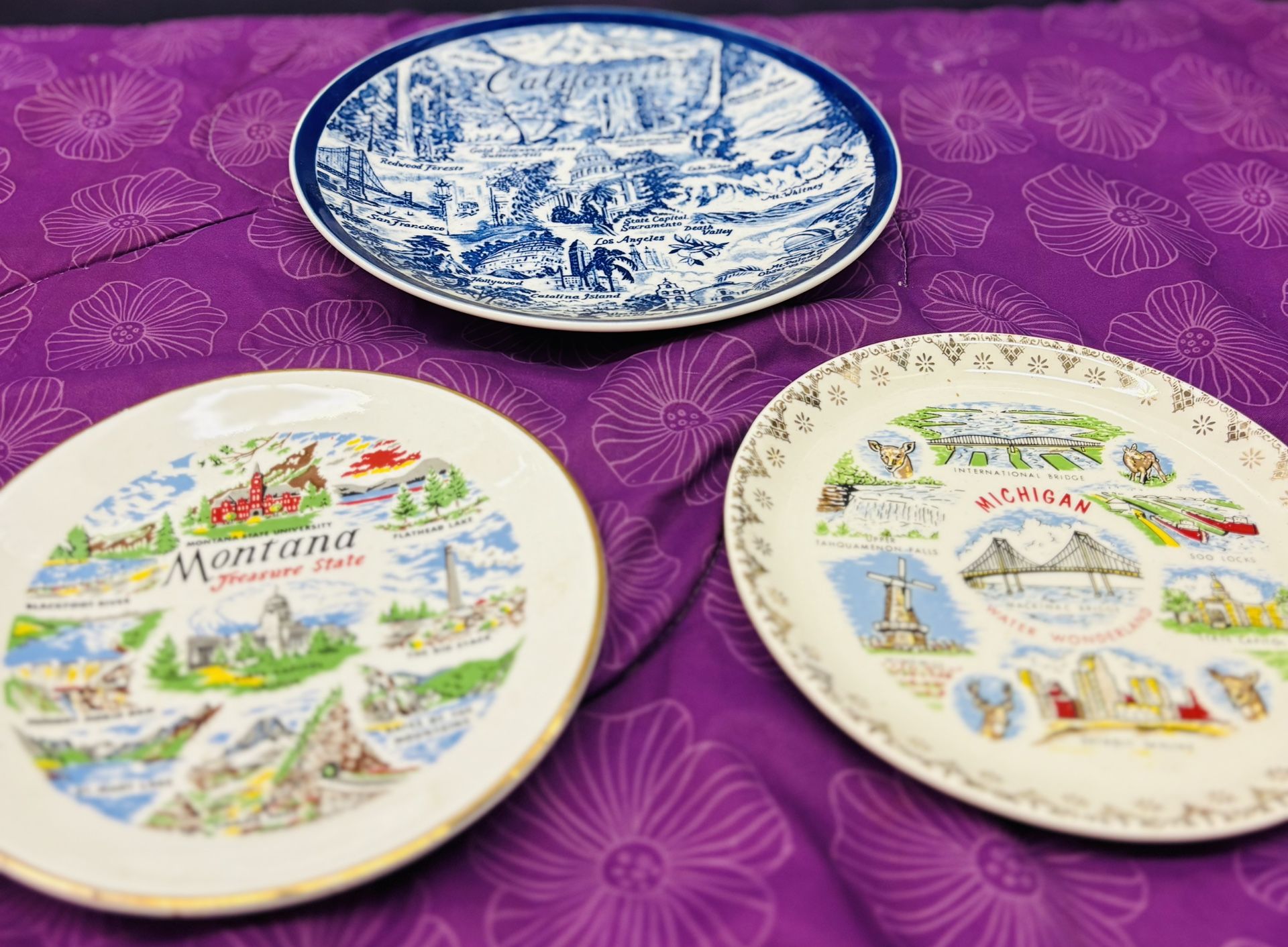Vintage Souvenir Plates