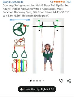 Doorway swing mount for kits