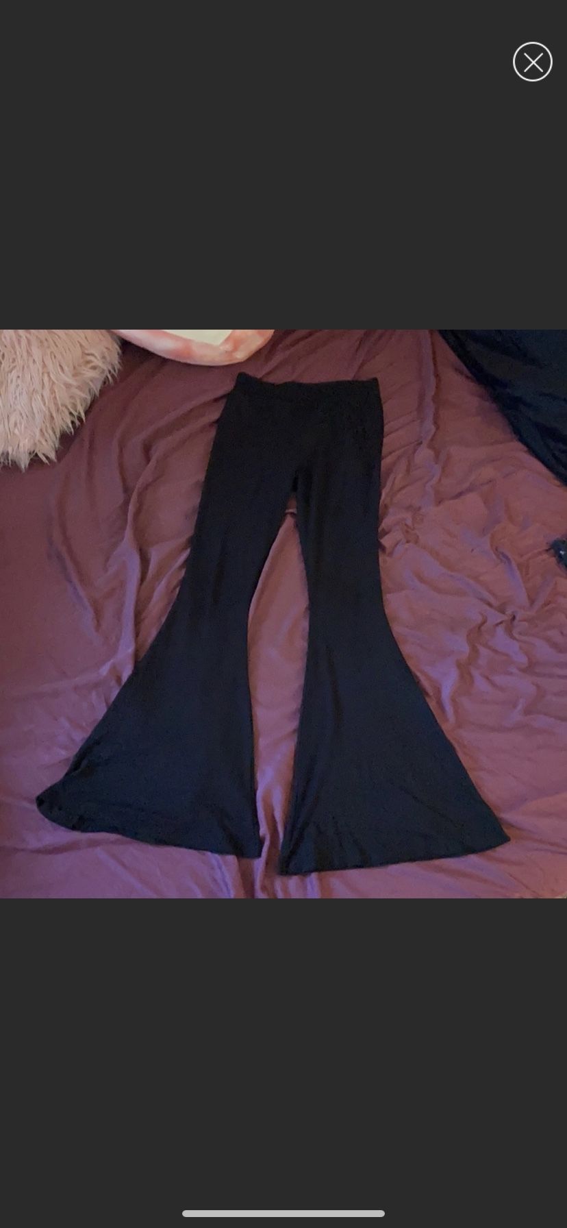 flare black pants