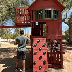 Swing Set And Monkey Bars Free Installation 