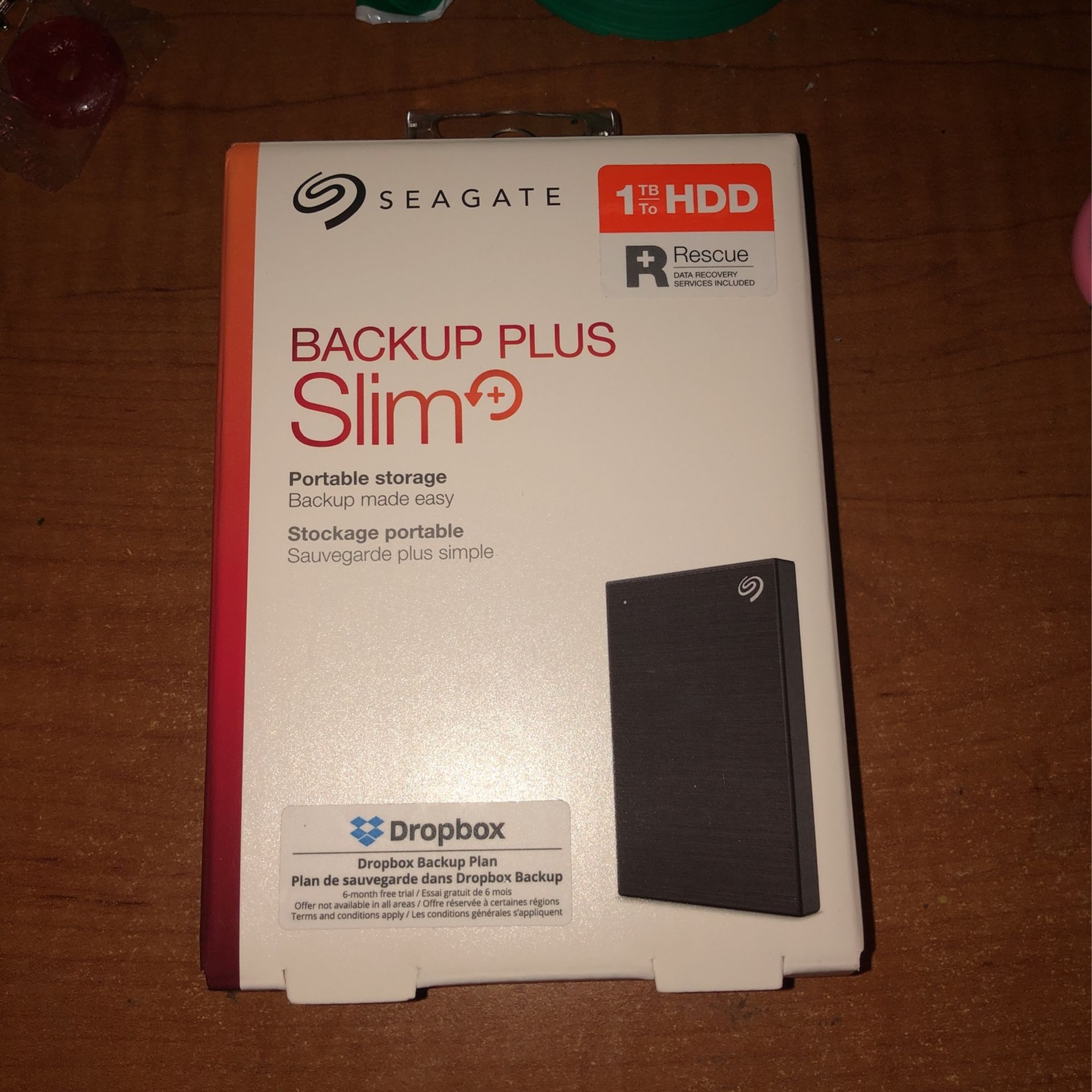 Seagate Backup plus Slim 1TB Hard Drive