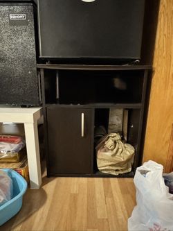Black Wood Cabinet 
