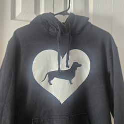 Women's Heart Dog Hoodie Large 
