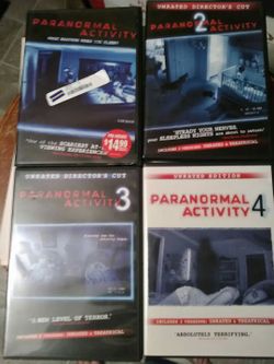 Dvd Bundle all 4 Paranormal Activity movies