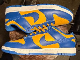 Blue Gold Nike Dunk Low Sneakers